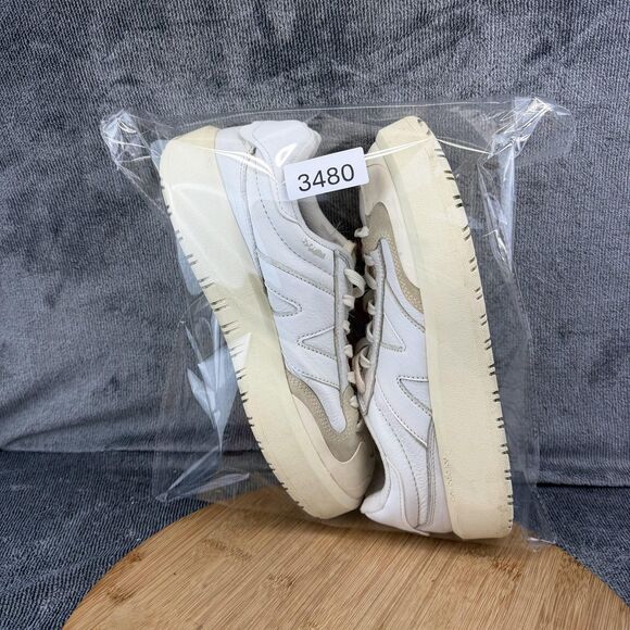 New Balance CT302 Shoes Mens Size 9 White Leather Low Top Sneakers CT302OB